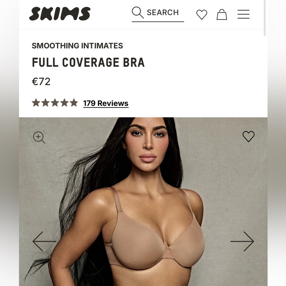 SKIMS Smoothing Intimates Full Coverage Bra - Color Jasper